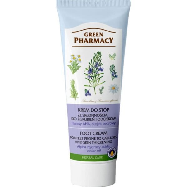 Emolium Green Pharmacy Foot Cream Against Corns and Calluses Aha Acids Cedar Oil 50Ml
