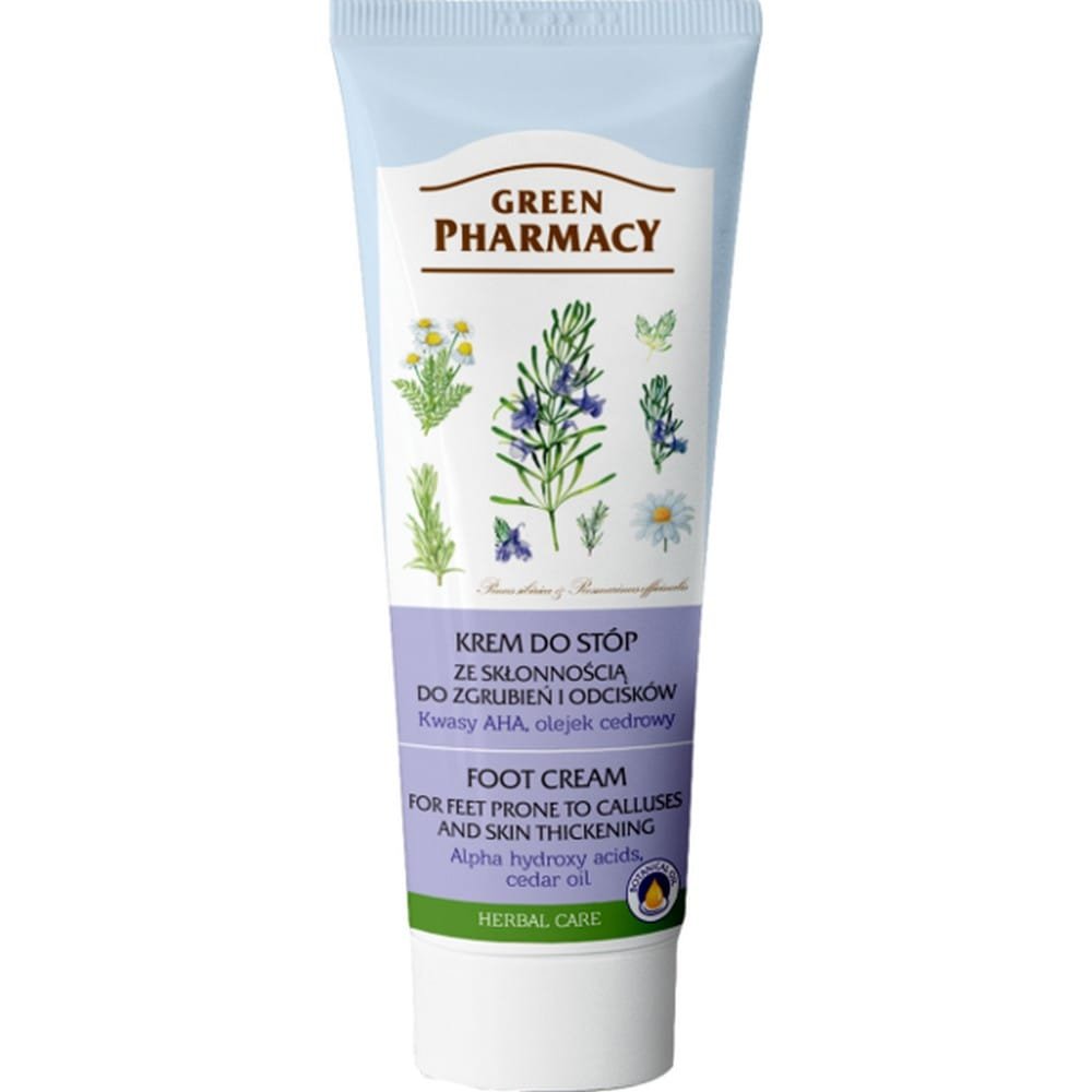 emolium green pharmacy foot cream against corns and calluses aha acids cedar oil 50ml