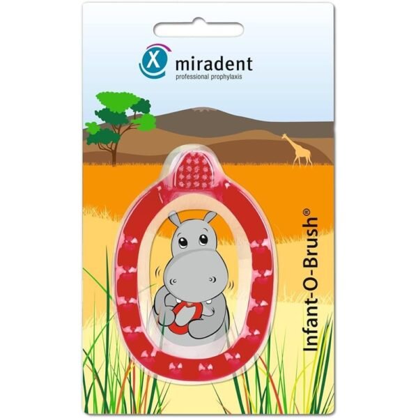 MIRADENT Children's learning toothbrush Infant-O-Brush red, 1 |3| piece |3|
