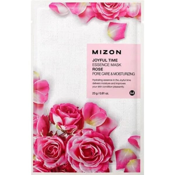 Mizon Joyful Time Essence Mask Rose Moisturizing sheet mask for shrinking pores 23 g