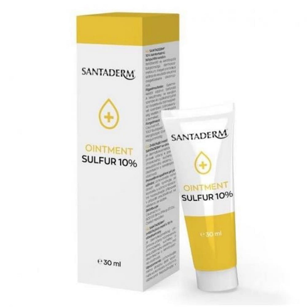 santaderm emollient ointment with 10 sulfur content 30 ml