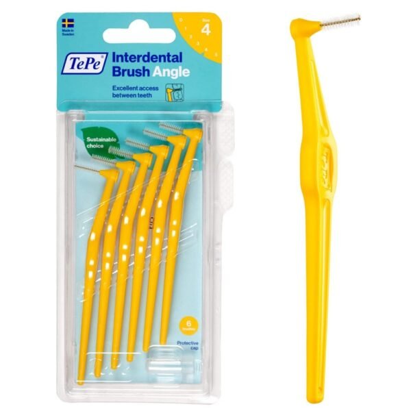 TEPE Interdental brushes Angle yellow 0.7 mm in blister pack 6 pcs