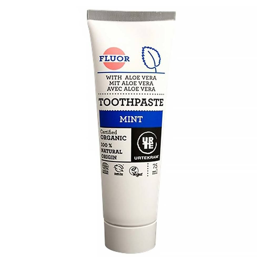 urtekram bio mint toothpaste with fluorine 75 ml
