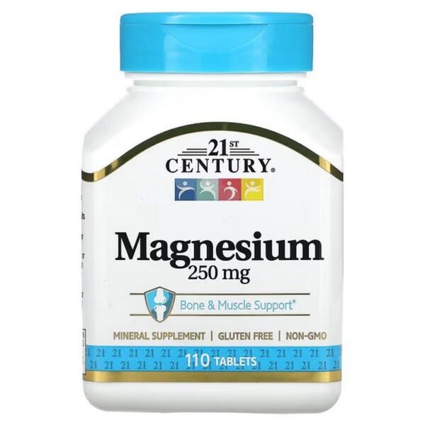 21st Century, Magnesium, 250 mg, 110 tablets,21. Jahrhundert, Magnesium, 250 mg, 110 Tabletten