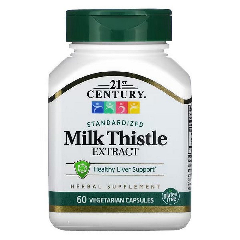 21st century standardized milk thistle extract 60 vegetarian capsules