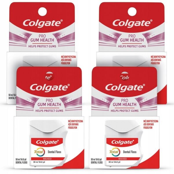 Colgate-Palmolive Company,4× Nici dentystyczne woskowane Colgate 50 m,4× Nici dentystyczne woskowane Colgate 50 m