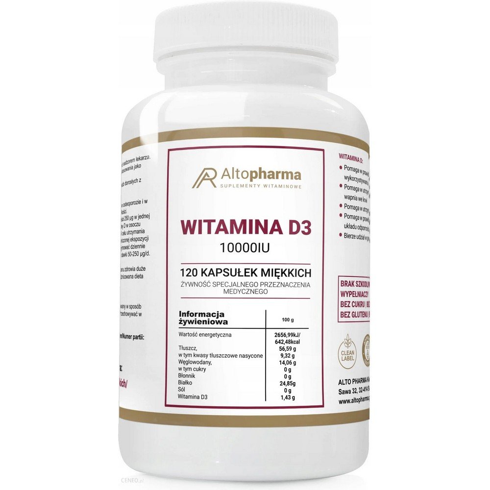alto pharmavitamin d3 10000iu strong bones teeth120 softgel