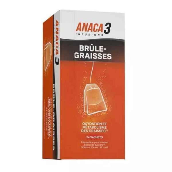ANACA3 Infusion fat burner 24 sachets herbal tea, Infusion brûleur de graisse 24 sachets tisane