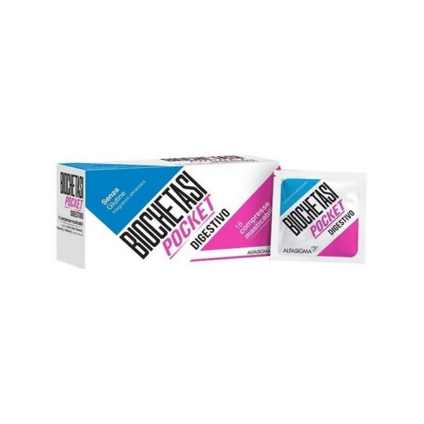 Biochetasi Pocket - Digestive Aid 18 Chewable Tablets