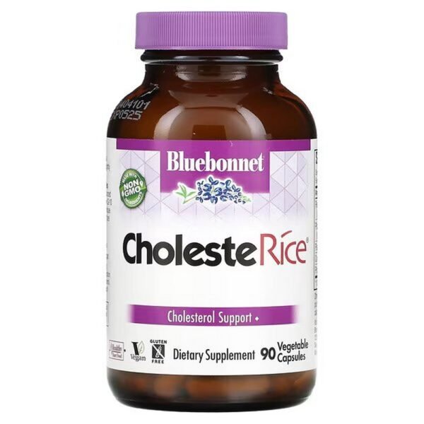Bluebonnet Nutrition, CholesteRice, 90 Vegetable Capsules,Bluebonnet Nutrition, CholesteReis, 90 pflanzliche Kapseln