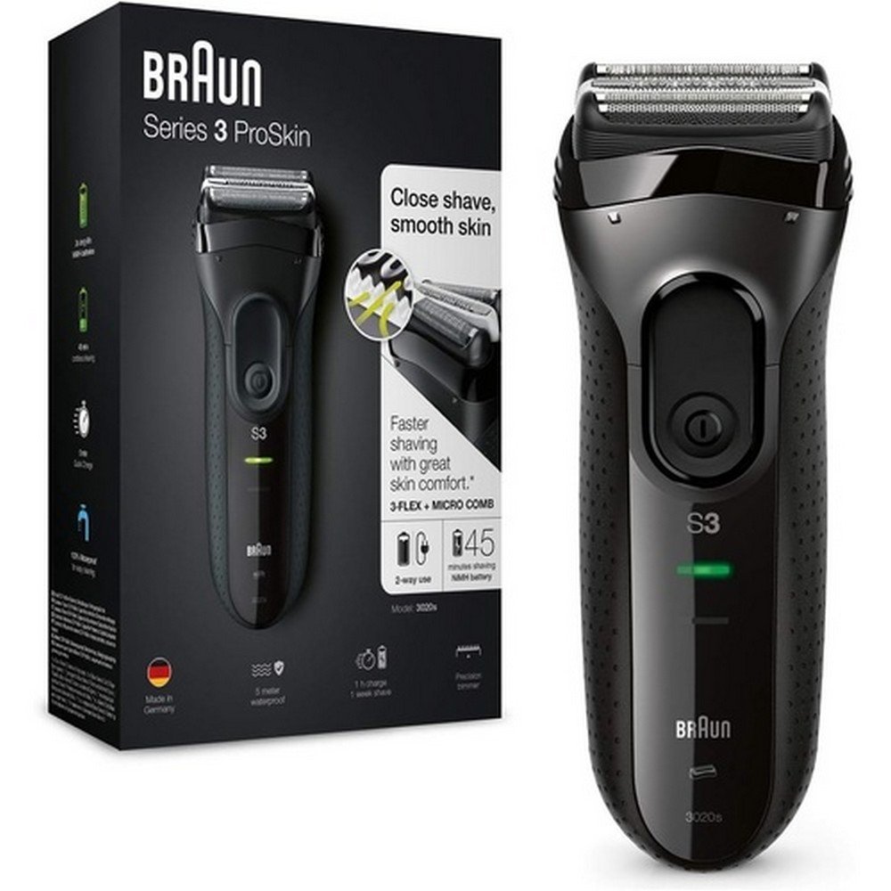 braun series 3 proskin 3020s black foil shaverbraun series 3 proskin 3020s rasierer mit schwarzer folie