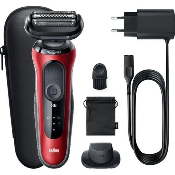 Braun Series 6 61-R1200s foil scraper trimmer black, red;Braun Series 6 61-R1200s Folienschaber-Trimmer schwarz, rot