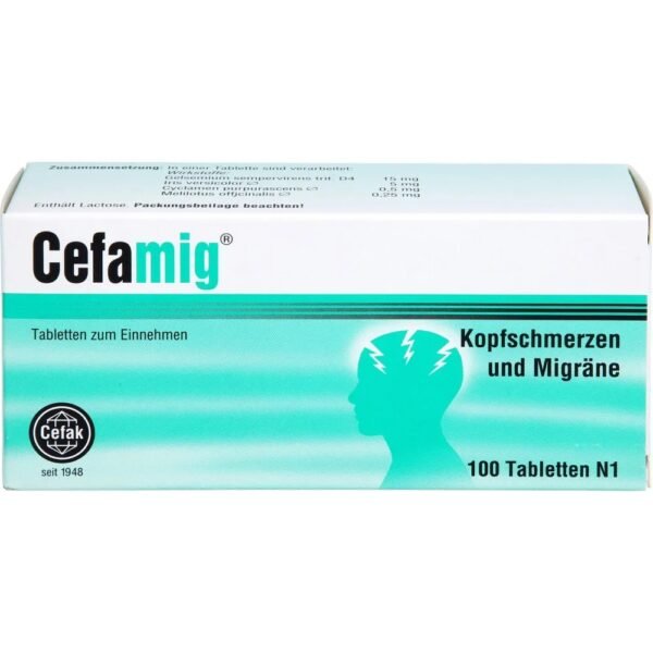 Cefak Cefamig tablets, 100 pieces