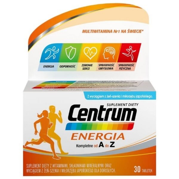 GlaxoSmithKline, GSK,Centrum Energy, 30 tablets,Centrum Energia, 30 tabletek