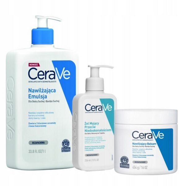 L'Oreal,CeraVe Set Cleansing Gel Against Imperfections 236ml, Balm 454g,CeraVe Zestaw Żel Myjący Przeciw Niedoskonałościom 236ml, Balsam 454g