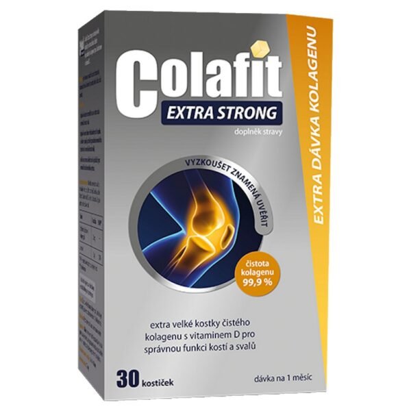 Colafit Extra Strong (30 Cubes) is a dietary supplement containing a high concentration of collagen, designed to support joint health, flexibility, and mobility.