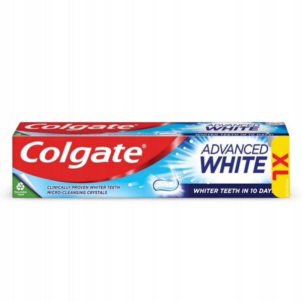 Colgate-Palmolive Company,Colgate Advanced White toothpaste with active cleaning microcrystals 125ml,Pasta do zębów Colgate Advanced White z aktywnymi mikrokryształkami czyszczącymi 125ml