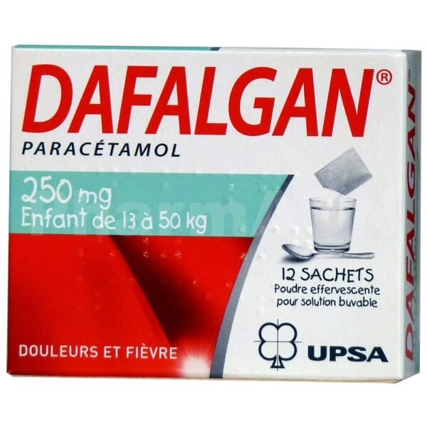 Dafalgan 250 mg, 12 sachets