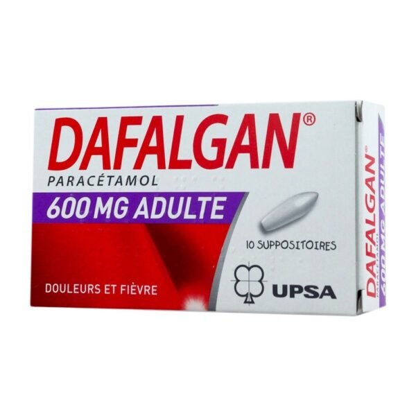 DAFALGAN ADULTS 600 mg, suppository,DAFALGAN ADULTES 600 mg, suppositoire