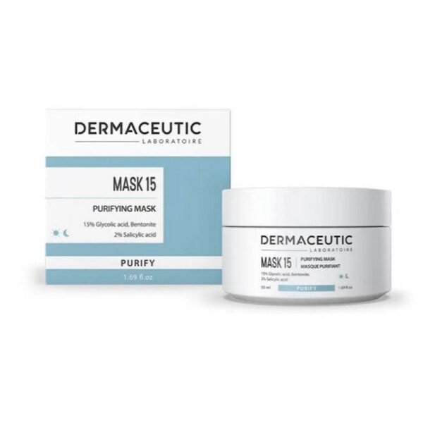 Dermaceutic Mask 15 Sebum Regulator 50ml,Masque Dermaceutic 15 Régulateur de Sébum 50 ml