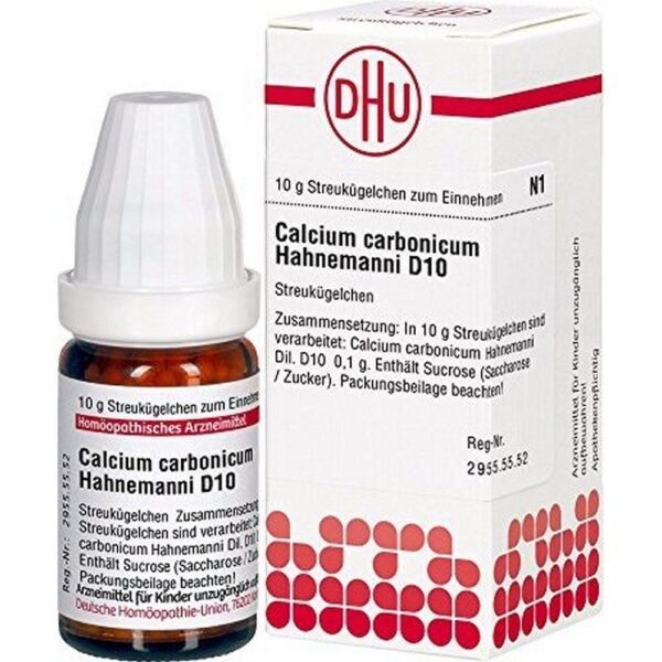 DHU Calcium Carbonicum Hahnemanni D10 globules, 10g