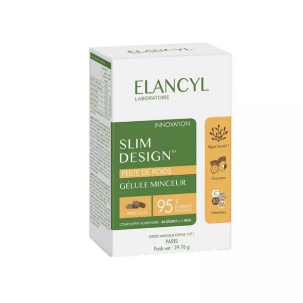 Elancyl Slim Design weight loss 60 capsules, Slim Design perte de poids 60 gélules