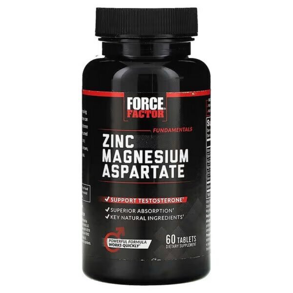 Force Factor, Zinc Magnesium Aspartate, Zinc Magnesium Aspartate, 60 tablets,Force Factor, Zinc Magnesium Aspartate, Zink-Magnesiumaspartat, 60 Tabletten