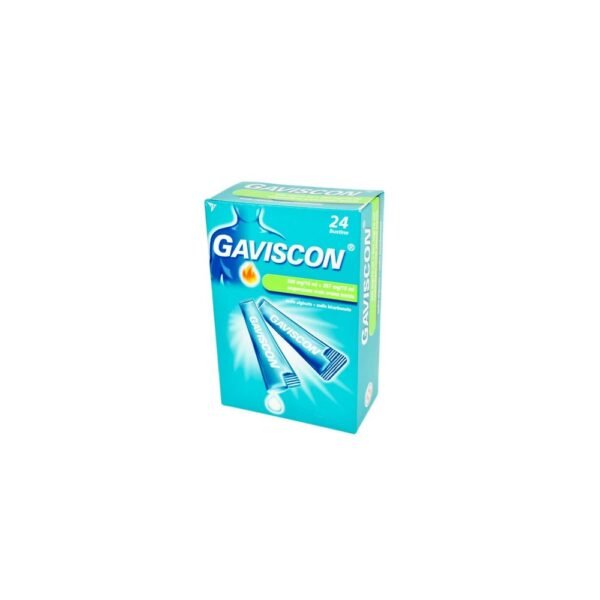 Gaviscon 24 Sachets 500+267mg/10ml,Gaviscon 24 Bustine 500+267mg/10ml,RECKITT BENCKISER HEALTHCARE (ITALIA) S.P.A.