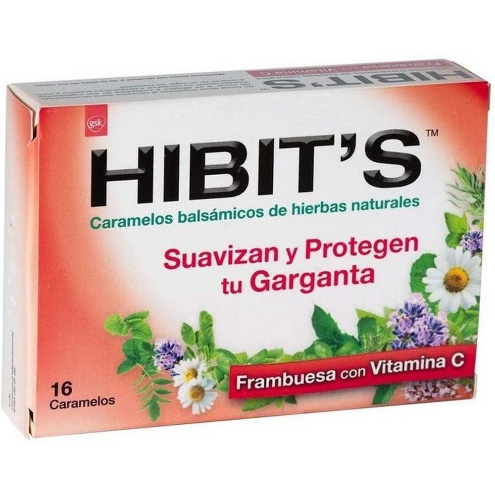 gsk hibits raspberry candies lollipops 16 pcs