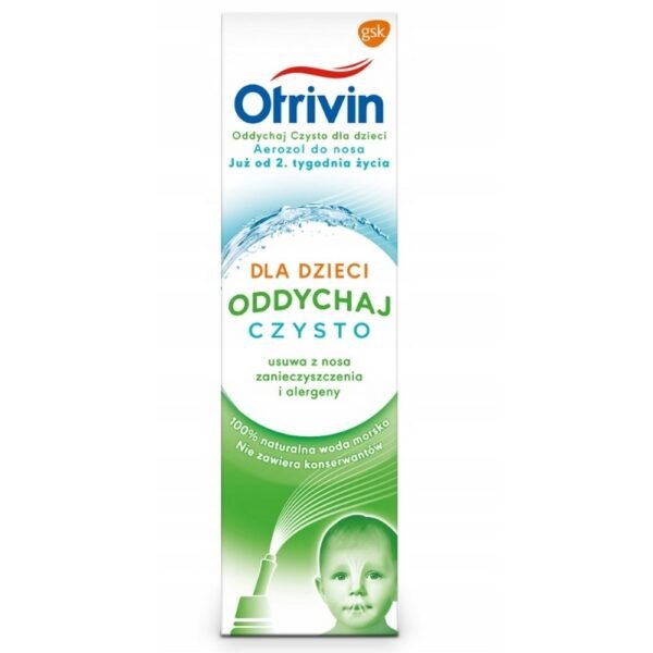 GlaxoSmithKline, GSK,GSK Otrivin Breathe Clean nasal spray for children 100 ml,Areozol do nosa GSK Otrivin Oddychaj Czysto dla dzieci 100 ml