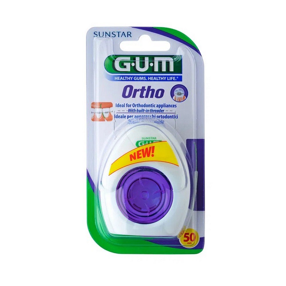 gum ortho floss 50 pcs