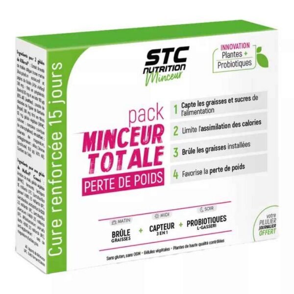 Ineldea STC Nutrition Total Slimming Pack Weight Loss 75 capsules, Nutrition Pack Minceur Total Perte de Poids 75 gélules