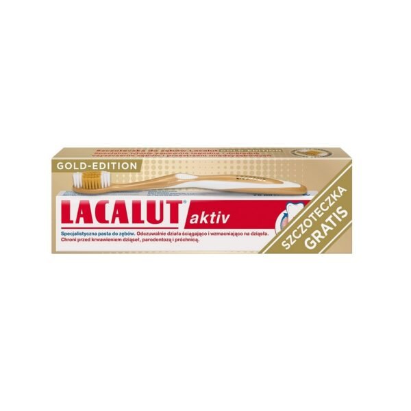 Dr. Theiss Naturwaren GmbH,LACALUT AKTIV Toothpaste 75ml + toothbrush,LACALUT AKTIV Pasta do zębów 75ml + szczoteczka do zębów