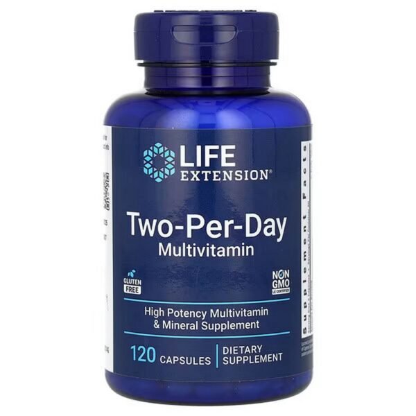 Life Extension, Two-Per-Day Multivitamin, Two-Per-Day Multivitamin, 120 Capsules,Life Extension, Two-Per-Day Multivitamin, Zwei-pro-Tag Multivitamin, 120 Kapseln