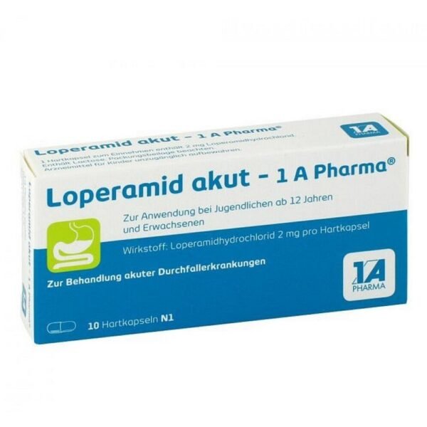 LOPERAMID acute-1A pharmaceutical hard capsules, 10 pcs
