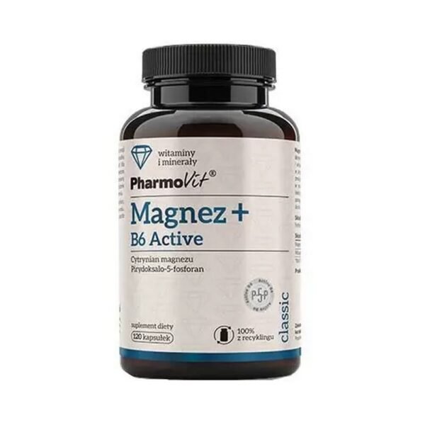 Magnesium + B6 Active Pharmovit 120 caps