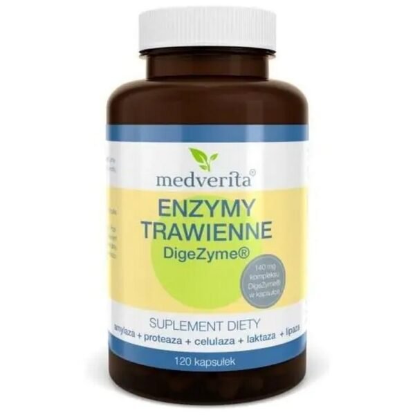 Medverita Digezyme Digestive Enzymes 200mg 120 caps