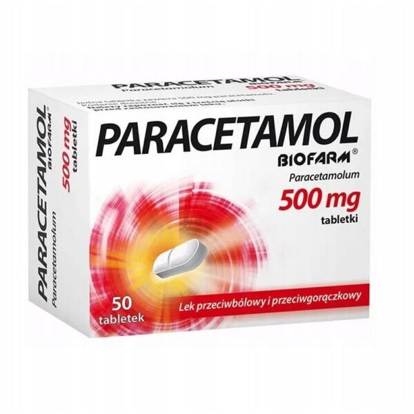 Biofarm ,Paracetamol Biofarm 50 tablets,Paracetamol Biofarm 50 szt. tabletki
