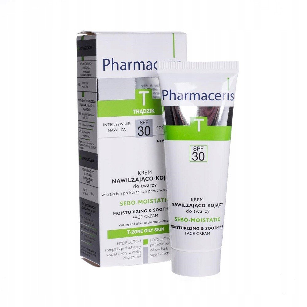 pharmaceris t moisturizing and soothing cream spf30 50ml