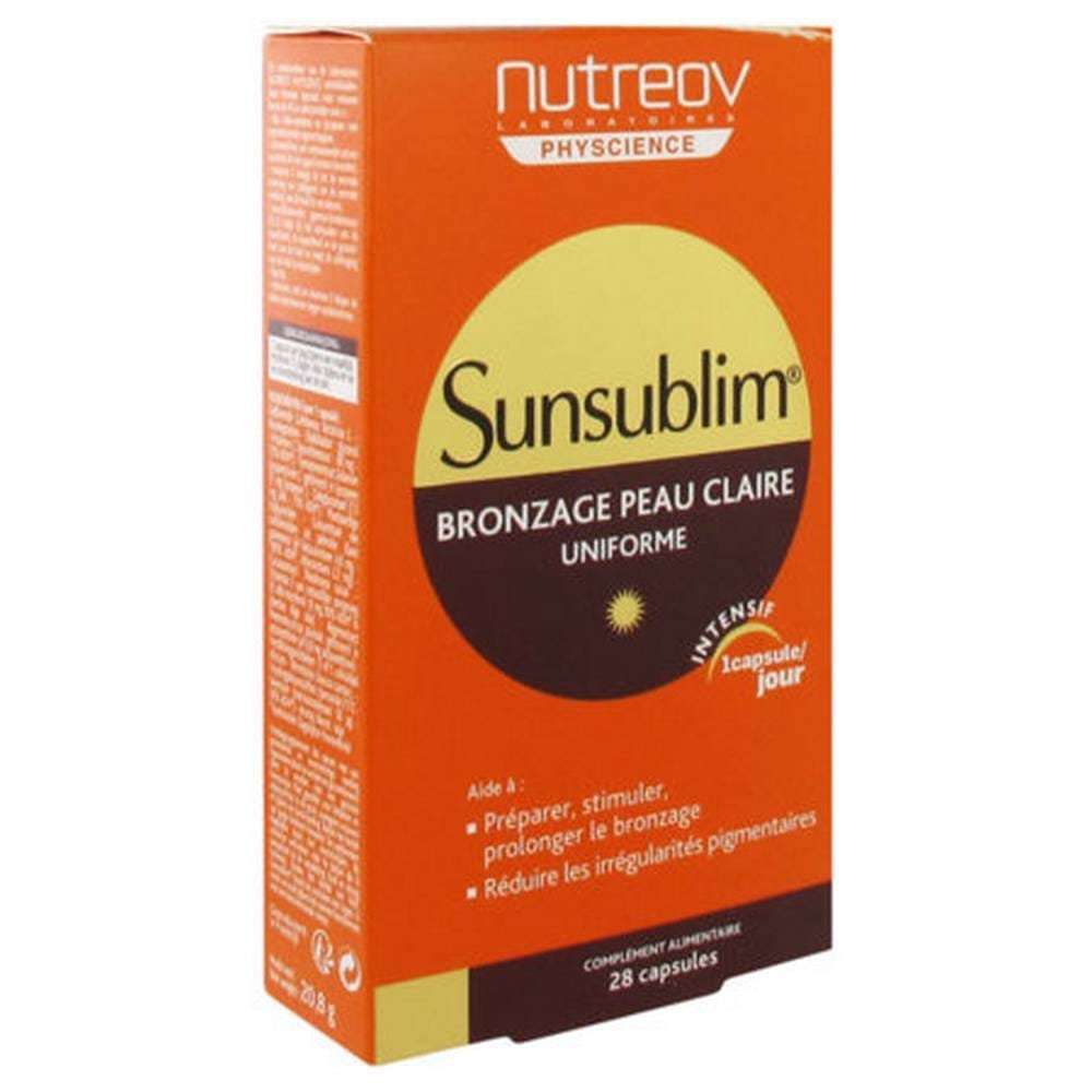 physcience sunsublim tanning light skin 28 physcience sunsublim bronzage peau claire
