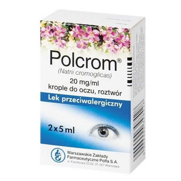 Polcrom eye drops, solution. 20 mg/ml 5 ml x 2 drops