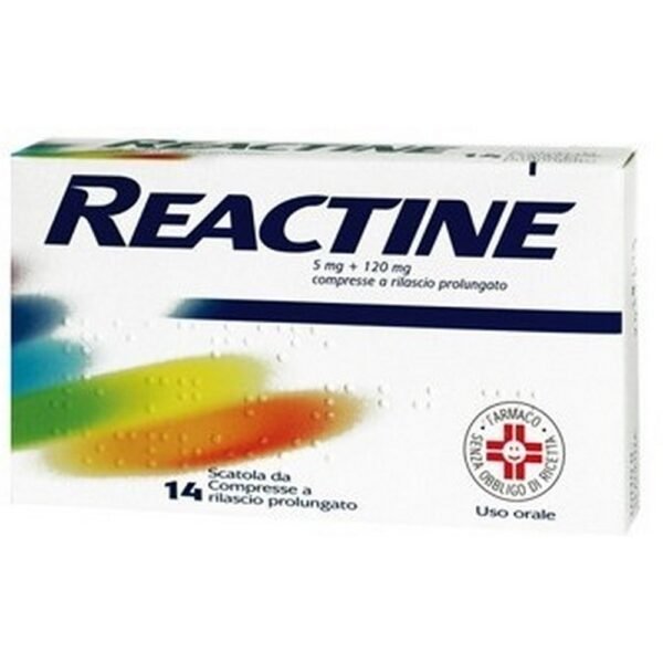 Reactine 5 mg + 120 mg, 6 pieces