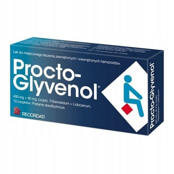 Czopki na hemoroidy Recordati Procto-Glyvenol 10sz
