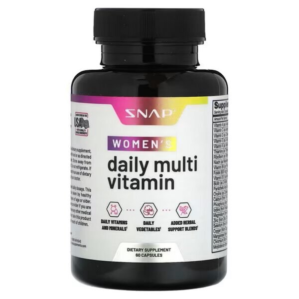 Snap Supplements, Women's Daily Multivitamin, Daily, 60 Capsules,Snap Supplements, Women's Daily Multivitamin, täglich, 60 Kapseln