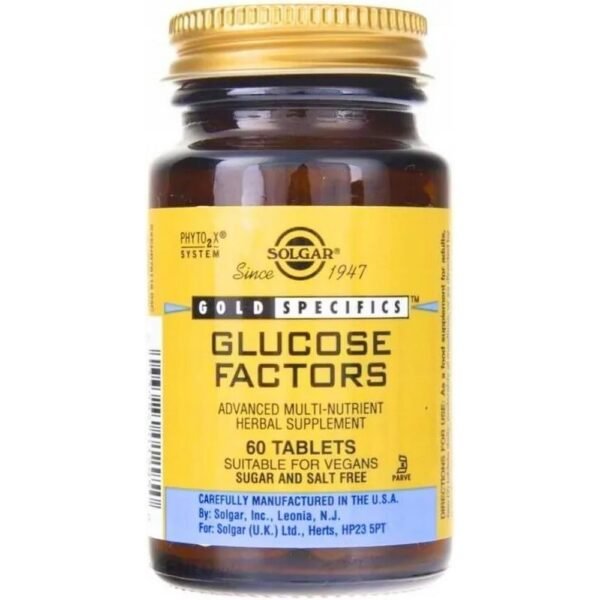 SOLGAR GLUCOSE MODULATORS 60 tablets,SOLGAR MODULATORY GLUKOZY 60 tabletek