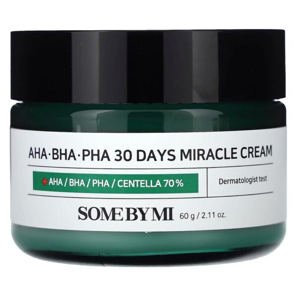 SOME BY MI, AHA. BHA. PHA 30 Days Miracle Cream, 2.11 oz (60 g),SOME BY MI, AHA. BHA. PHA 30 Days Miracle Cream, Gesichtscreme mit AHA, BHA und PHA, 60 g (2,11 oz.)