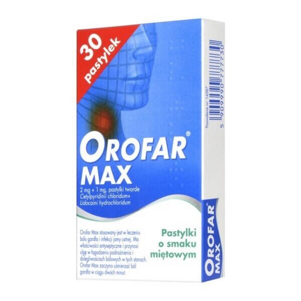 Stada,Stada Orofar Max lozenges 30 pcs.,Pastylki Stada Orofar Max 30 szt.