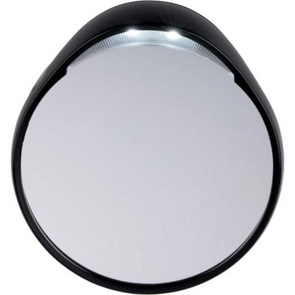 Tweezerman 6762-R suction cup mirror illuminated 10 times,Tweezerman 6762-R Saugnapfspiegel 10-fach beleuchtet