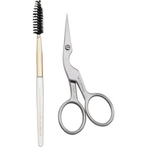 Tweezerman eyebrow scissors with brush,Tweezerman Augenbrauenschere mit Pinsel