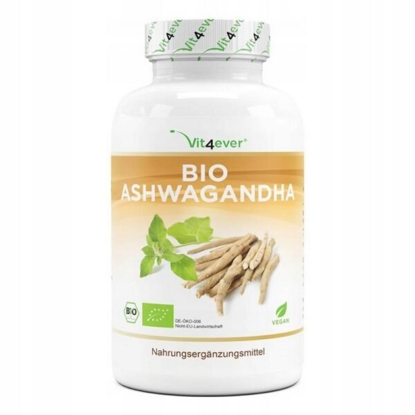 Vit4Ever, BIO Ashwagandha, 365 VEGE, Suplement diety  ashwagandha kapsułki 365